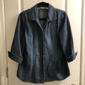 Chico’s Denim Shirt Jacket M